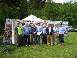 Some of the Rotarians who helped out with the event